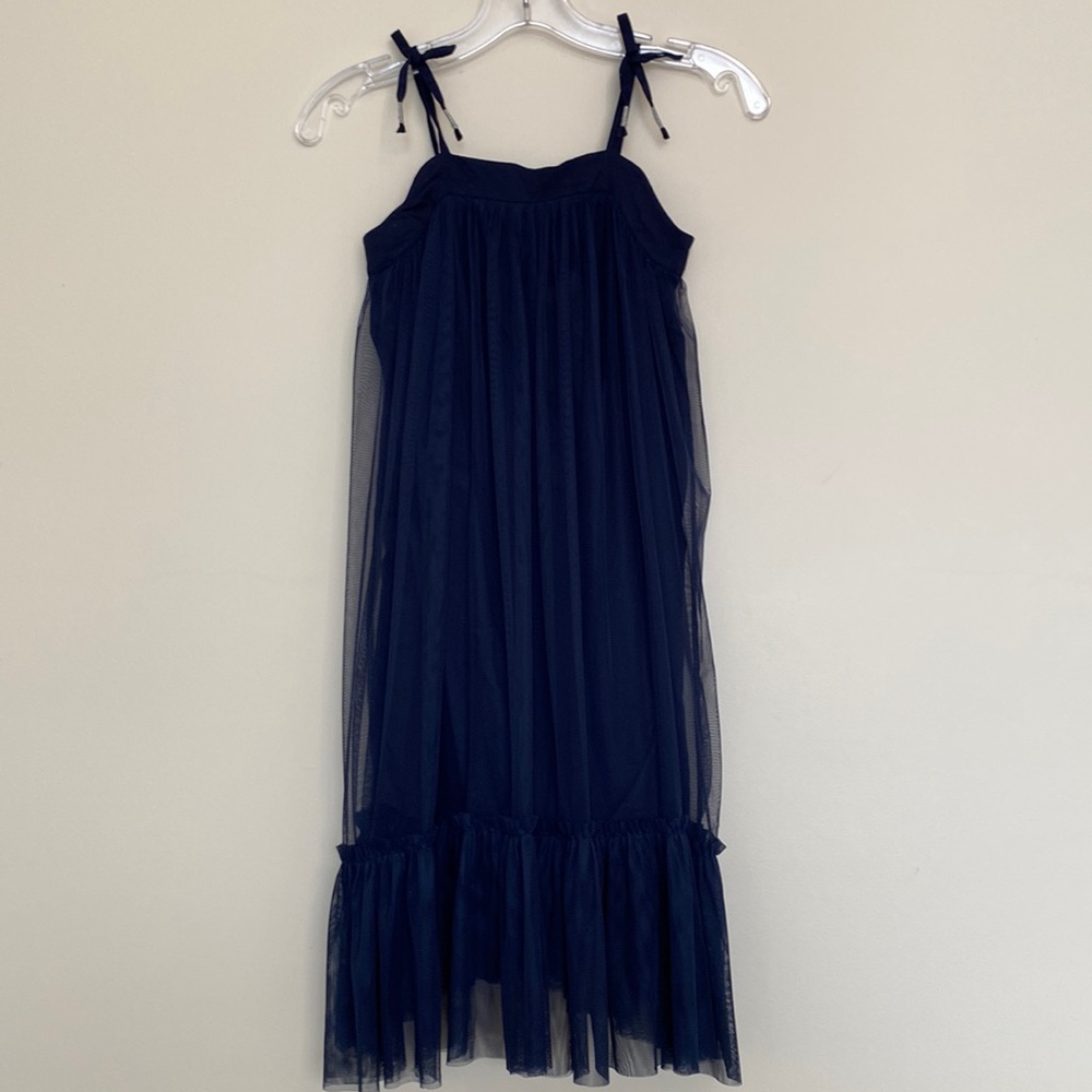 J Crew Crewcuts Navy Tulle Dress